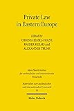 Private Law in Eastern Europe: Autonomous Developments or Legal Transplants? (Materialien zum ausländischen und internationalen Privatrecht Book 50) (English Edition)