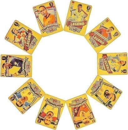 Image of Bestie toys Football Star 55 Gold Cards, Soccer Trading Card, Gold Foil Cards, No Repetition(55pcs)