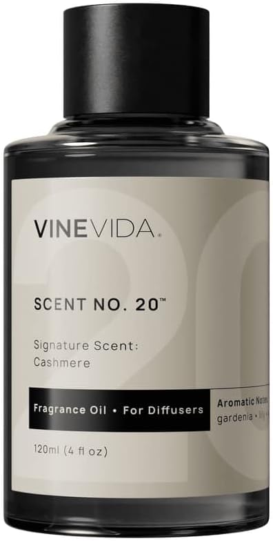 VINEVIDA [4 oz] Cashmere Hotel Fragrance Diffuser Oil - Cold Air Diffuser Refill for Home Scent Collection