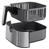 Cesta de Repuesto para Freidora de Aire Innsky de 5,5 l para Air Fryer Innsky, Cesta para Freír Antiadherente, Apta para Lavavajillas, IS-EE004,Solo compatible con la freidora de aire Innsky