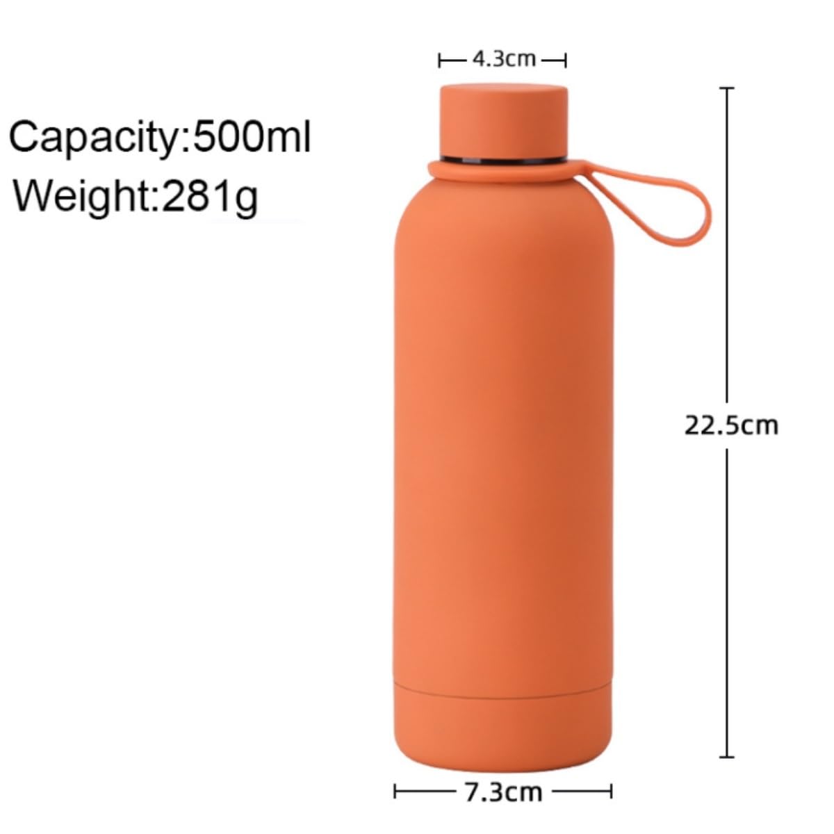 Trinkflasche Wasserflasche Edelstahl-Thermosbecher Mit Kleinem Mund, Tragbarer Griff, Outdoor-Sport-Wasserflasche Trinkflasche Fitness(Grün)