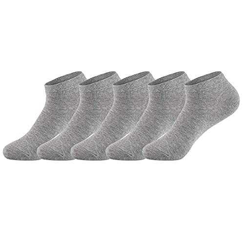 Aurldpio Calcetines Hombre Mujer 5 pares Calcetines cortos transpirables de algodón deportivo Calcetines para correr,...