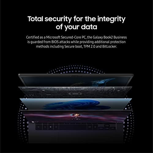 Image of Samsung 14 inch Galaxy Book2 Business Laptop Computer, i7-1260P / 16GB /512GB, Windows 11 PRO, 12th Gen Intel vPro GeForce MX570A GDDR6 2GB, ‎NP641BED-XA1US, Graphite
