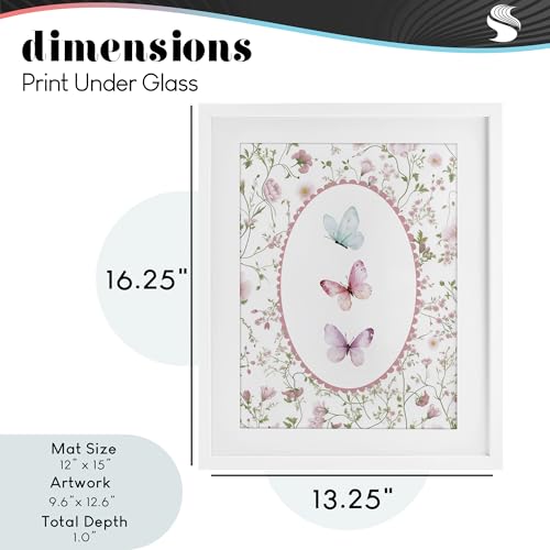 Impression delicate florals & butterfly Christine Simpson 40,6x33cm - 5