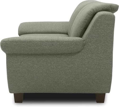 DOMO. collection Panama 2 Sitzer, Sofa, 2er Couch, Garnitur, 3-2-1, grün, 159 cm