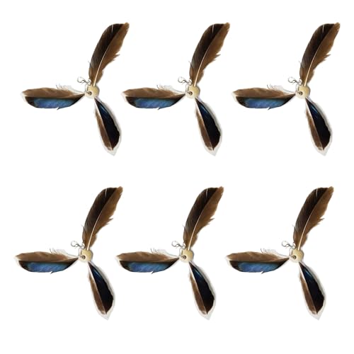 おもちゃ杖のインタラクティブキャッツティーザー補充屋内プレイのための羽毛プロペラチャーム