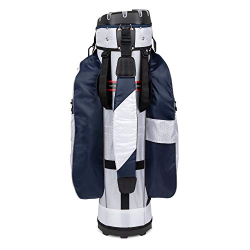 Image of Founders Club 3rd Generation Club Lock Organizer Golf Cart Bag with 14 Way Anti Rattle Divider Top- Free Snap On Rain Hood-Full Length Dividers