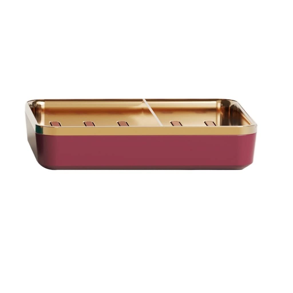 Soap Dish Drainage soap dish home punch-free wall-mounted soap box washbasin bathroom kitchen rectangular drain soap rack Soap Box