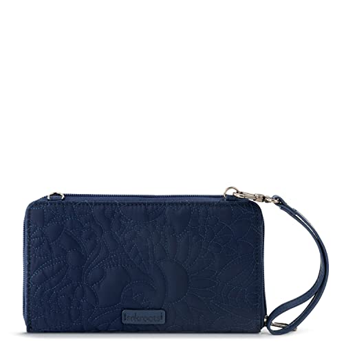 Sakroots Large Smartphone Crossbody In Eco-Twill, Convertible Purse With Detachable Wristlet Strap, Quilted Navy Spirit Desert #TOP4