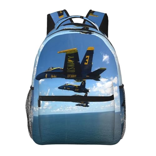 Yiubdhon Airplane Aircraft Backpack Laptop Backpack Sports Travel Shoulder bag Light casual backpack