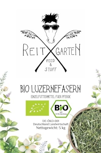 Reitgarten´s Bio Luzernefasern 5 kg Pferd Futter garantiert ohne Zusätze Luzerne