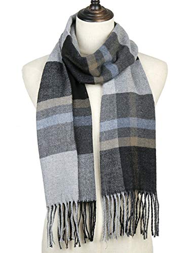 Yateen Men's Soft Winter Scarf Classic Cashmere Feel Scarves