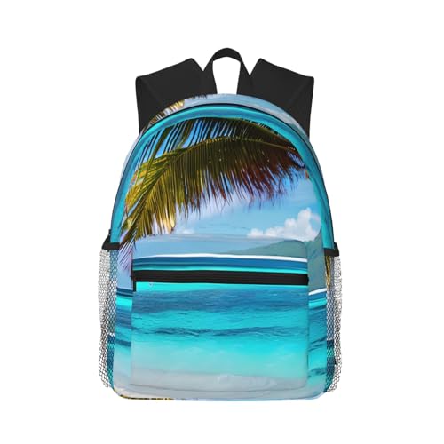 Sac à dos Tahiti Beach College résistant et léger en noir One Size contre le mal de dos