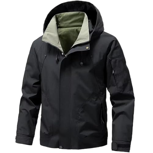 Veste de travail homme moto GUOYUXIAO manteau noir de montagne