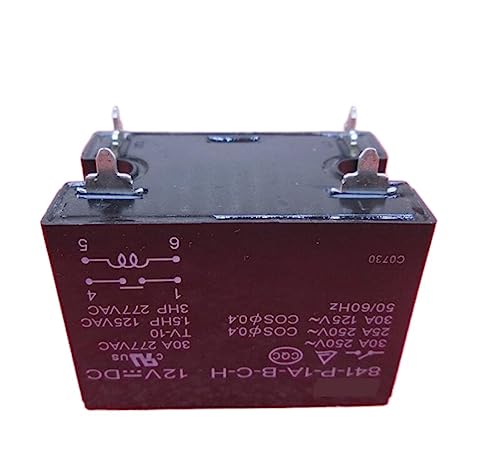 Relais 841-P-1A-BCH-12VDC 30A capacite de commutation elevee 277VAC