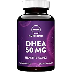 MRM Nutrition DHEA 50mg | Healthy Aging | Micronized for Absorption | Memory + Mood | HPLC Tested for Purity + Potency | Gluten-Free + Vegan + Non GMO | 90 Servings