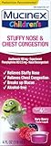 Mucinex Children's Stuffy Nose & Chest Congestion Liquid, Mixed Berry, 8oz (2 x 4oz)