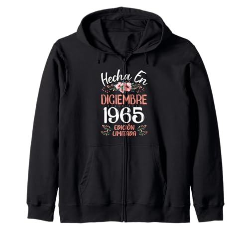 Hecha En Diciembre 1965 Mujer Regalo 58 Años Cumpleaños Sudadera con Capucha