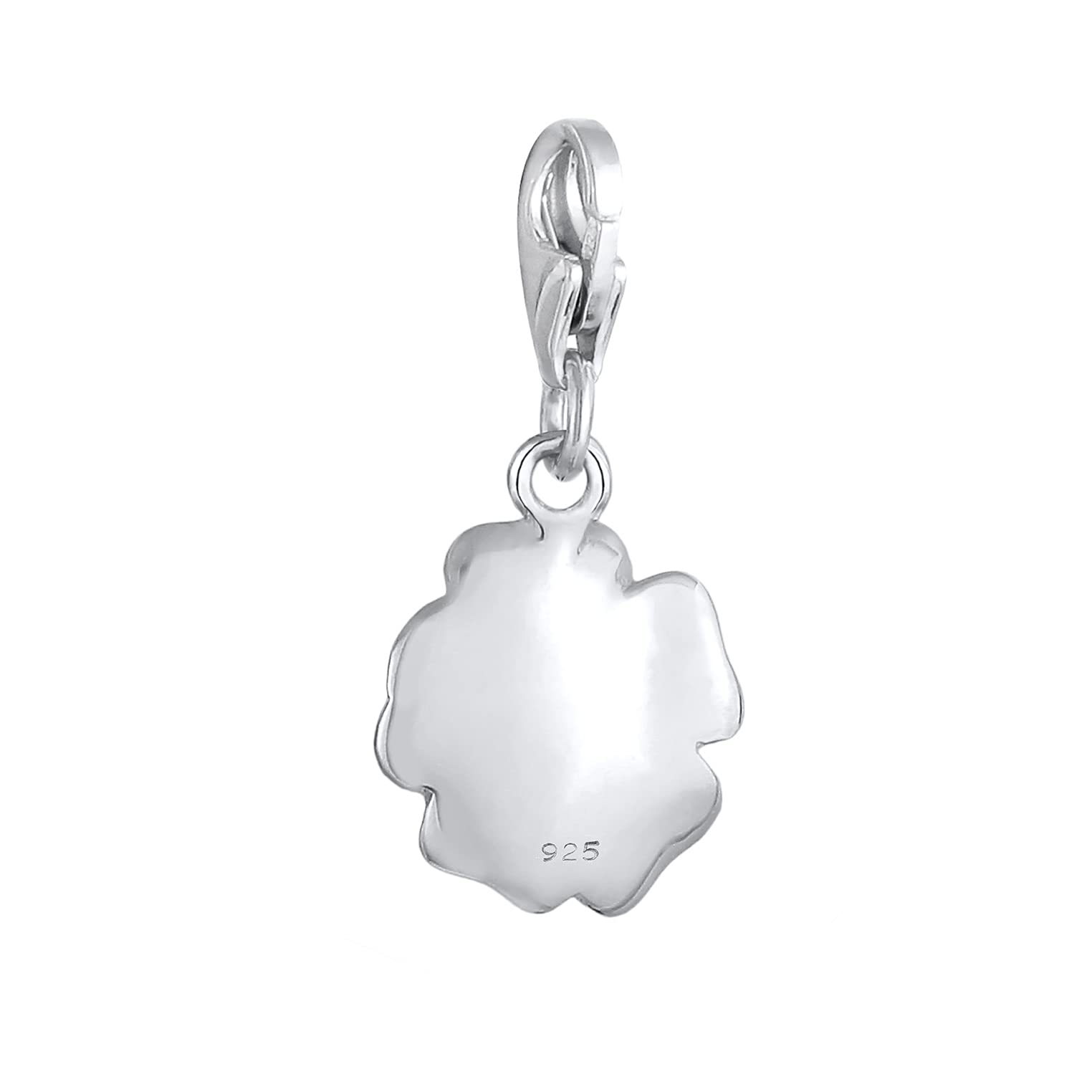 Nenalina Rose Karabiner Charm Anhänger für Bettelarmband aus 925 Sterling Silber 713019-000