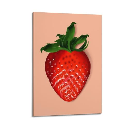 Poster fraises relief decoration cuisine moderne pour sublimer votre appartement