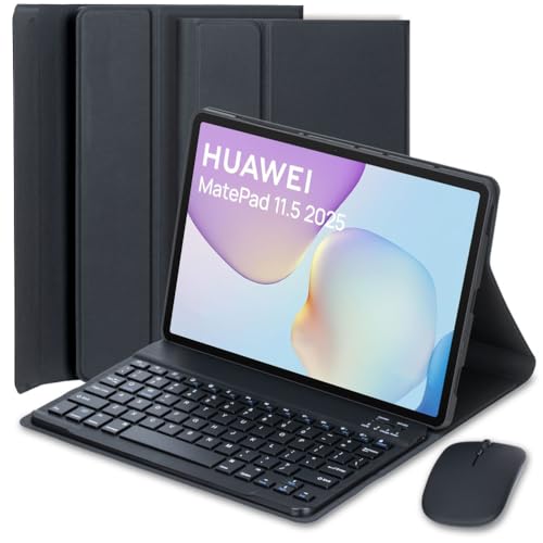 Funda con teclado para Huawei MatePad 11.5 2025 y ratón bluetooth 2