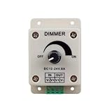 Color del producto es blanco CABLEPELADO Controlador Dimmer de intensidad tira led 12v 24V 8A Blanco
