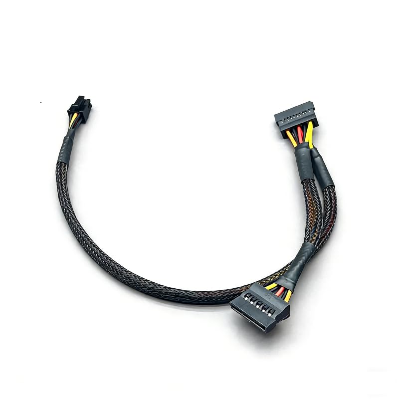 SATA Hard Drive Cable for Dell Mini 6-pin Power Connector Compatible with CT1250 ETC1250 QBT1250 QCT1250 QCS1250,15 pin SATA to 6-pin Hard Drive Power Adapter (for HDD/SSD) 13.78+5.91in