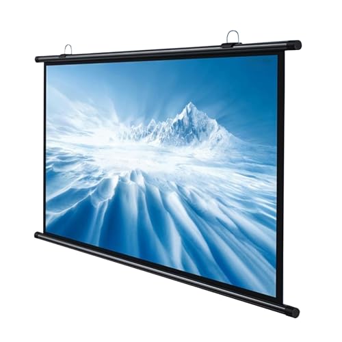 Pantalla para proyector manual tipo cortina 16:9 blanca