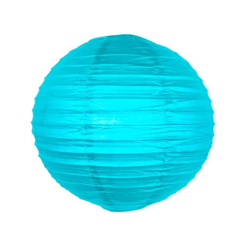 Boule papier 30 cm Turquoise