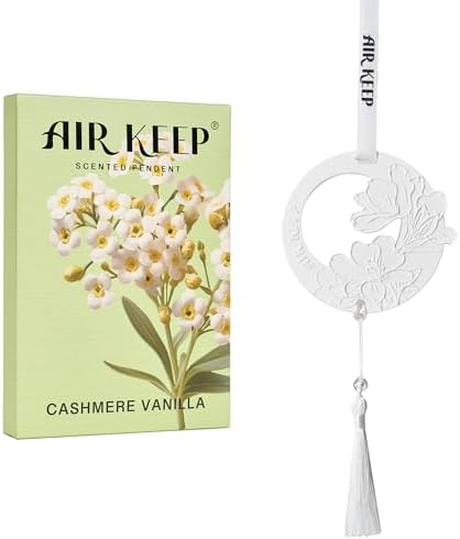 Car Air Freshener – Air Fresheners for Home Car/Long Lasting Scent for Auto or Home/Cashmere Vanilla/Scented Ceramic for Car, Drawers and Closets