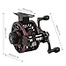 SPYMINNPOO High Speed Metal Fly Fishing Reel Wheel with 3.0:1 Ratio for Both Right & Left Hand Front Ice Fishing Line Reel (Left Hand)
