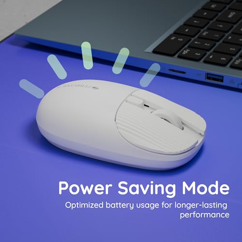 Image of Zebronics Freego Pro Wireless Mouse, 2.4GHz, Up to 1600 DPI, 3-Level DPI Switch, 4 Buttons, USB Nano Receiver, High Precision, Power Saving Mode, Ergonomic Design, Multi-Surface Support (White)