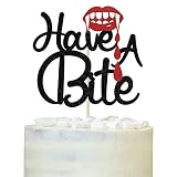 Have a Bite Cake Topper, Halloween Zombie Vampire Party Decorations, Halloween Birthday Cake Topper,