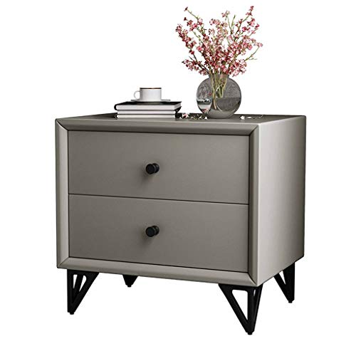 Comodino moderno armadietto con cassetto elegante camera da letto armadio portaoggetti in pelle Art End comodino con cassetti armadio