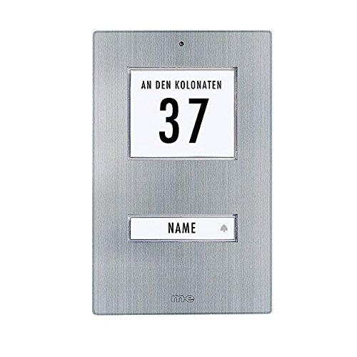 me Klingeltaster mit LED 1 Familienhaus Edelstahl Aufputz 41065