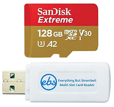 SanDisk 128GB MicroSDXC Extreme Class 10 Memory Card SDSQXAA-128G-GN6MN
