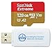 Produktbild SanDisk SDXC-Speicherkarte und SD-Adapter (128 GB, SDXC, kompatibel mit Samsung Galaxy S10, S10+, S10e Phone Class 10 A2 (SDSQXA1-128G-GN6MA) Plus (1) Everything But Stromboli (TM) Kartenleser