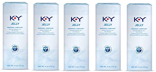 K-Y Jelly Personal Water Based Lubricant, 4 oz, 5 Bottles