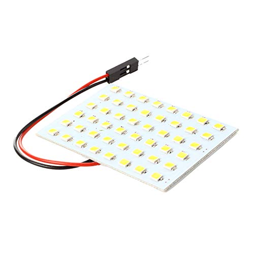 Generic Warm White Light Panel 48 3528 SMD LED + T10 + BA9S + Festoon