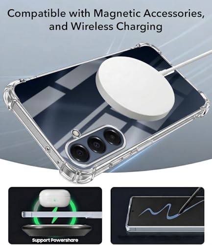 Image of Jkobi Shockproof Crystal-Clear Back Cover for Samsung Galaxy A16 5G (Magsafe Wireless Support | Drop & Camera Protection | Hard Polycarbonate)