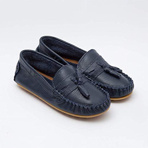 SAPATO MOCASSIM TOKE COURO AZUL MARNHO 6087TK451 TAMANHO:24;COR:AZUL