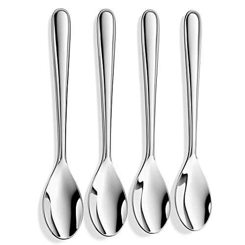 Demitasse Espresso Spoons,Mini Coffee Spoon,Extra Thick Heay Duty 18/10 Stainless Steel Bistro Spoons 4.7 Inch, Set Of 4 #TOP2