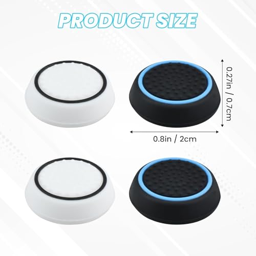 Image of KACA 6 Pairs /12 PCS Controller Joystick Replacement Silicone Luminous Thumb Stick Grips Caps Cover Compatible with PS5 PS4 PS3 Xbox One /360 Game Controller