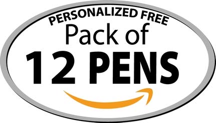 Ballpoint Soft Touch Personalized Ink Pens with Stylus Tip - The Jewel - Click action - Custom - Black writing - Printed Name - Imprinted - Your Logo/Message - FREE PERSONALIZATION- 12 Pens/Box (Blue)