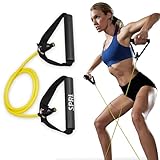 SPRI Xertube Resistance Bands with Handles – All Exercise Cords Sold Separately with Home Gym Workout Fitness Door Anchor Attachment Option