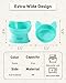MateeyLife Raised Cat Bowls, Cat Food Bowl Elevated for Kittens & Small Dogs, 15°Tilted Protect Pets' Neck and Anti Vomiting, Whisker Friendly Food & Water Feeding Bowl, 6 oz Each - Green
