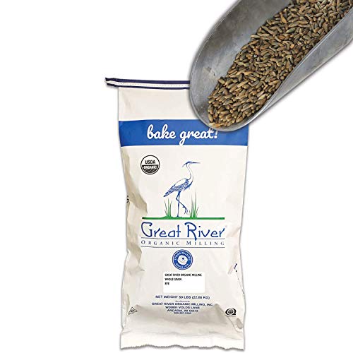 Great River Organic Milling, Whole Grain, Rye Grain, Organic, 50-Pounds (Pack Of 1) #TOP1