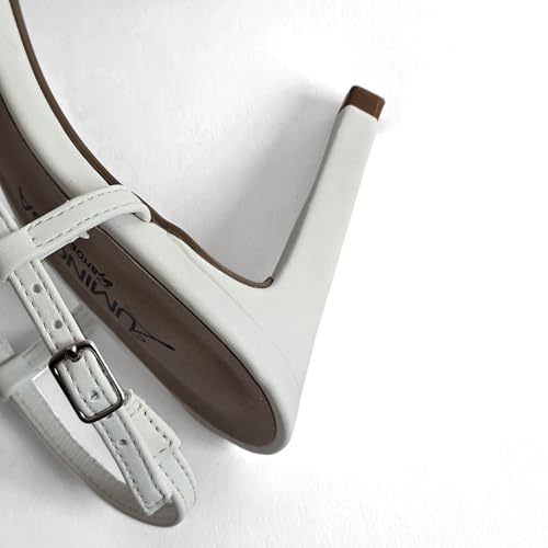 LUMINOSA Women’s Pointed-Toe Bow Slingback Heels3