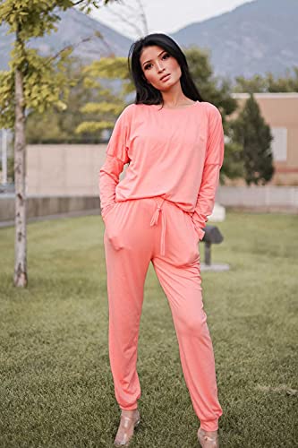 Image of PRETTYGARDEN Travel Outfit Women 2 Piece Lounge Sets | Long Sleeve Shirts, Jogger Pants Pockets, Matching Track Suits, Fall Spring Comfy Clothes for Casual Outing, Cruise, Airport