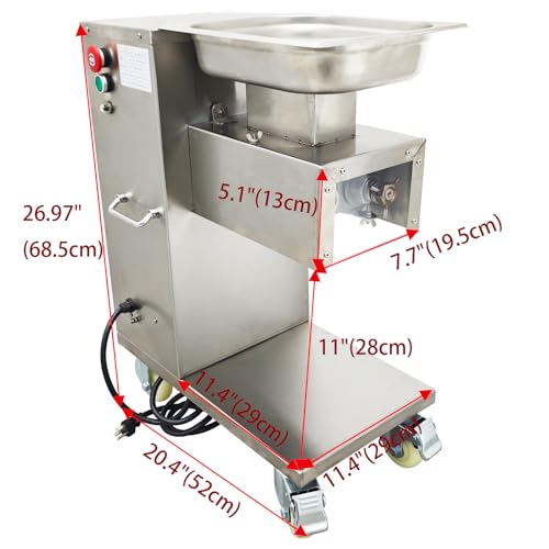 Cortadora de carne profesional acero inoxidable 110V 750W miniatura 6